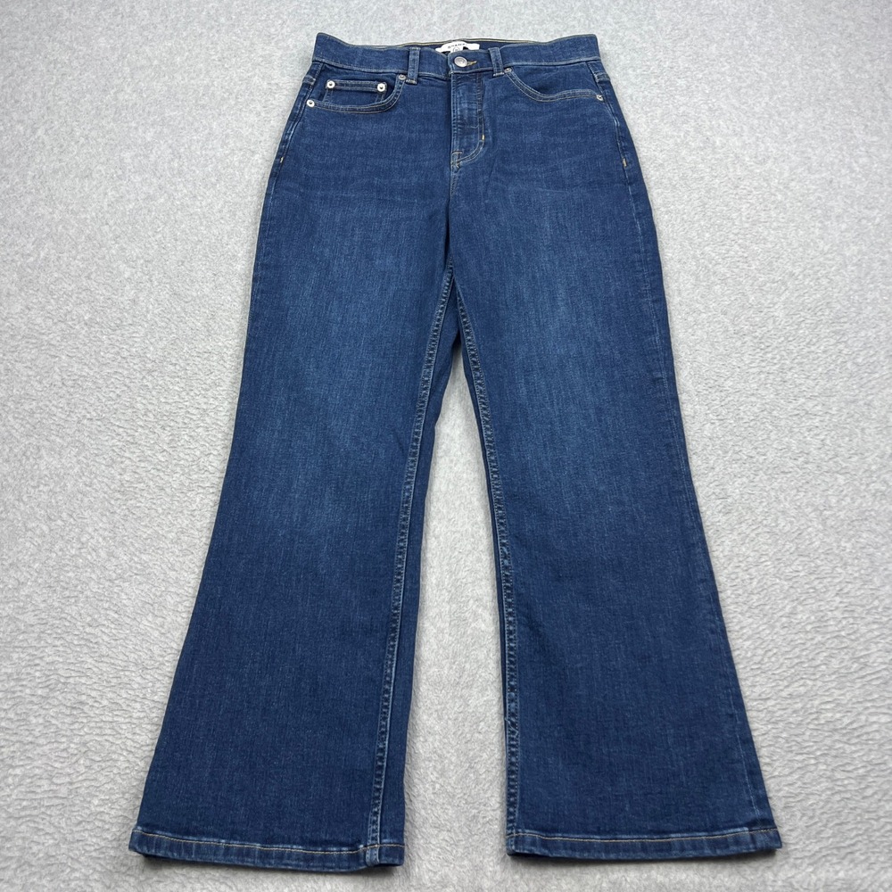 SPANX SPANXshape EveryWear Pull-On Flare Jeans Women 10 Blue Shape Stretch Denim